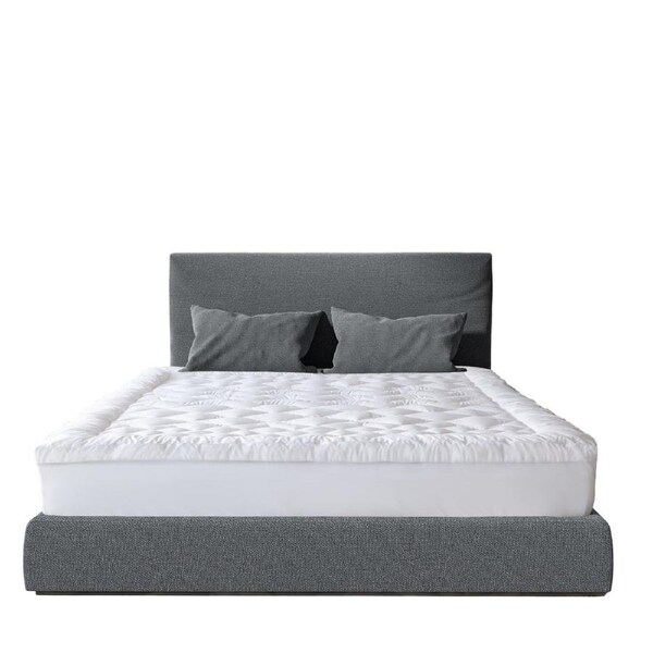 Royal Comfort 1200GSM Deluxe 7-Zone Mattress Topper Luxury Gusset Breathable King