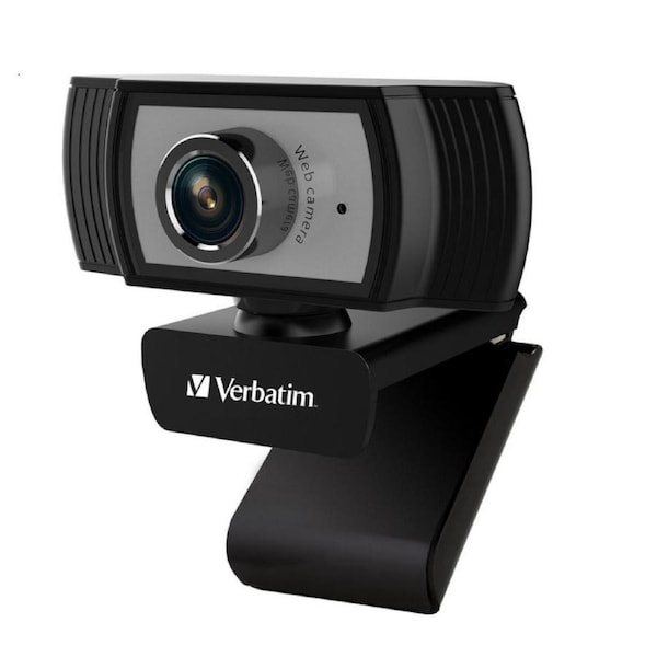 [66614] Verbatim 1080p Full HD Webcam Black/Silver FHD 1920x1080, 2.0 Mega Pixels