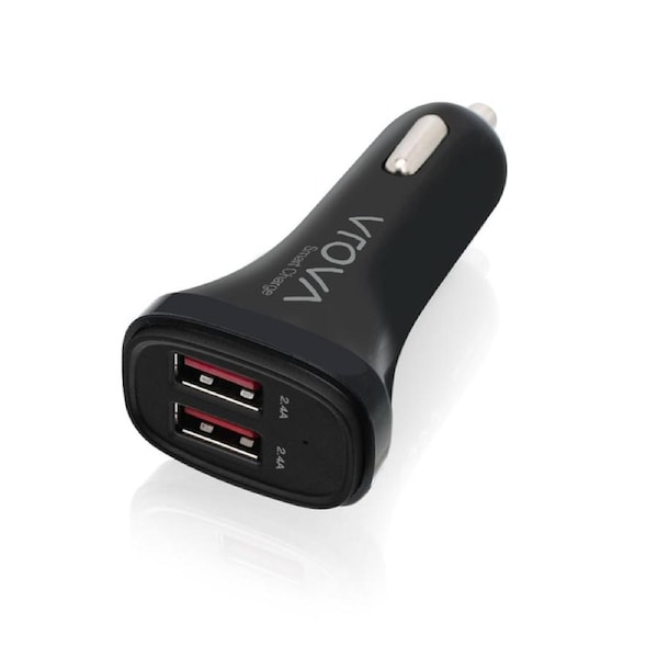 [VC2A24] Alogic VROVA 2 Port USB-A Car Charger 5V/4.8A(2.4A + 2.4A) with Smart Charge