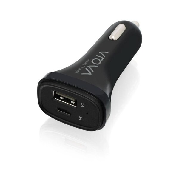 [VCCA20] Alogic 2 Port USB-C Car Charger 5V/4A(3A USB-C & 1A USB-A) With Smart Charge