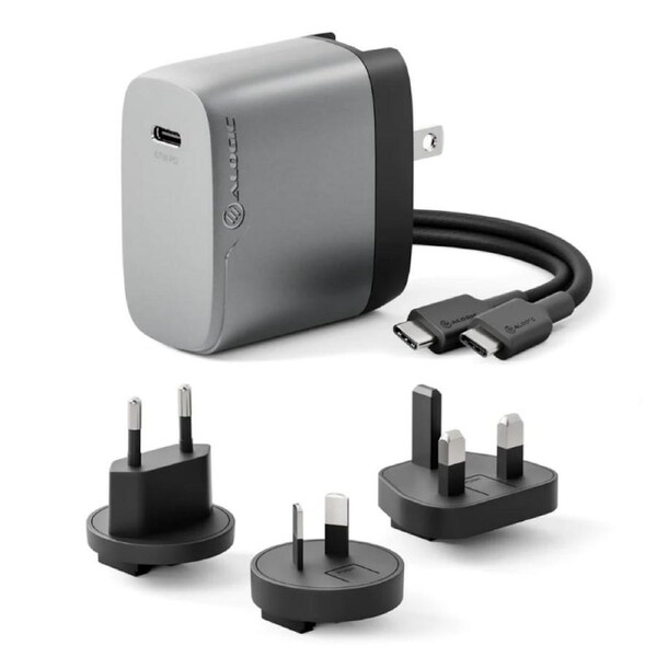 [WCM1X67-SGR] Alogic 1X67 Rapid Power 67W Multi-Country Travel GaN Charger 67W rapid charging