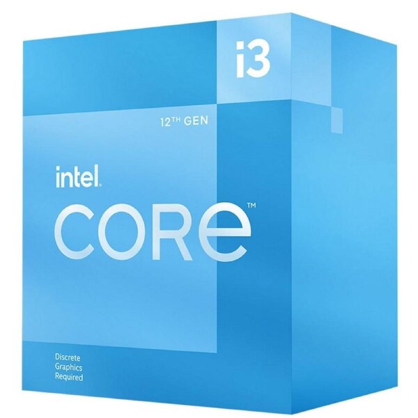 [BX8071512100F] Intel Core i3 12100F Processor, LGA 1700, 3.3GHz/4.3GHz, 4 Cores, 8 Thread CPU