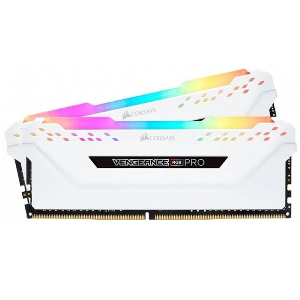 [CMW16GX4M2C3600C18W] Corsair Vengeance RGB PRO 16GB(2x8GB) DDR4 3600MHz C18 Desktop Gaming Memory White