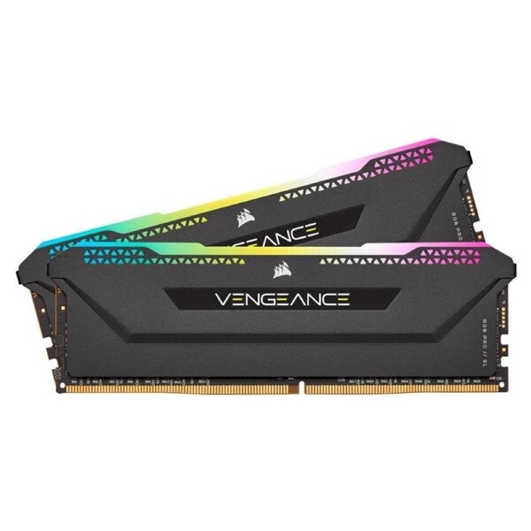 [CMH32GX4M2E3200C16] Corsair 32GB(2x16GB) Vengeance RGB Pro SL DDR4 3200Mhz C16 Memory Kit - Black