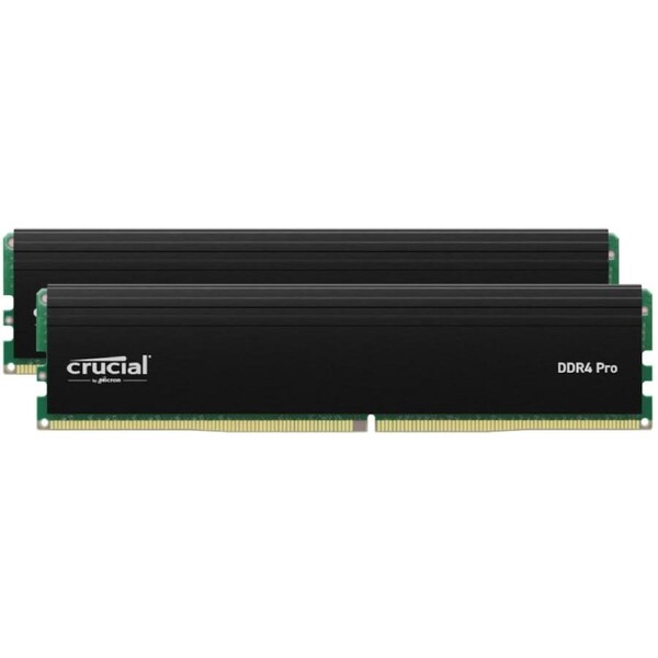 [CP2K32G4DFRA32A] Crucial 64GB(2x32GB) Pro DDR4 Desktop Gaming Memory 3200Mhz CL22 Black