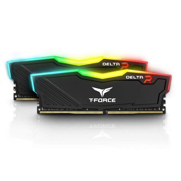 [TF3D416G3200HC16CDC01] Team Delta 16GB(2x8GB) 3200MHz Black RGB DDR4 PC RAM Gaming Desktop Memory