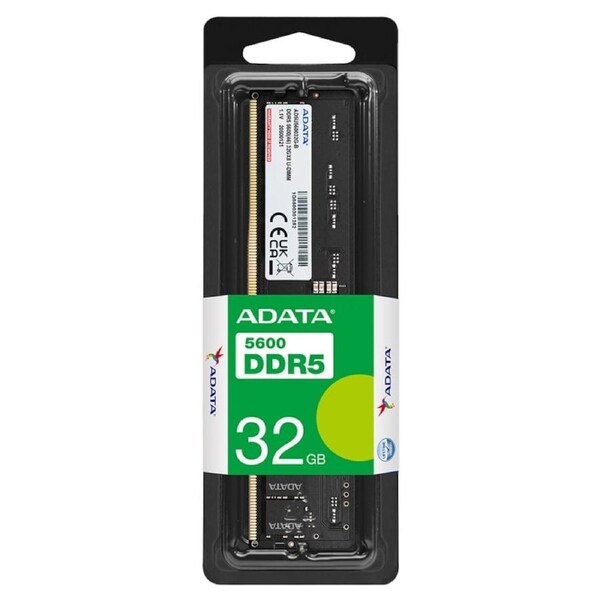 [AD5U560032G-S] Adata 32GB DDR5 5600 U-DIMM Memory Module Works with latest AMD/Intel platforms