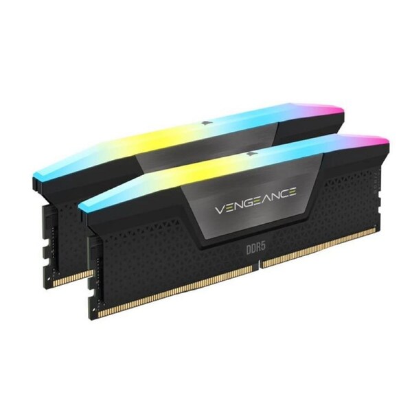 [CMH32GX5M2B5200C40] Corsair Vengeance RGB 32GB 2x16GB DDR5 UDIMM 5200MHz C40 Desktop Memory - Black