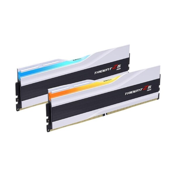 [F5-8400J4052G24GX2-TZ5RW] G.Skill Trident Z5 RGB 48GB(2X24GB) DDR5 8400Mhz Dual Module CL40 Memory White