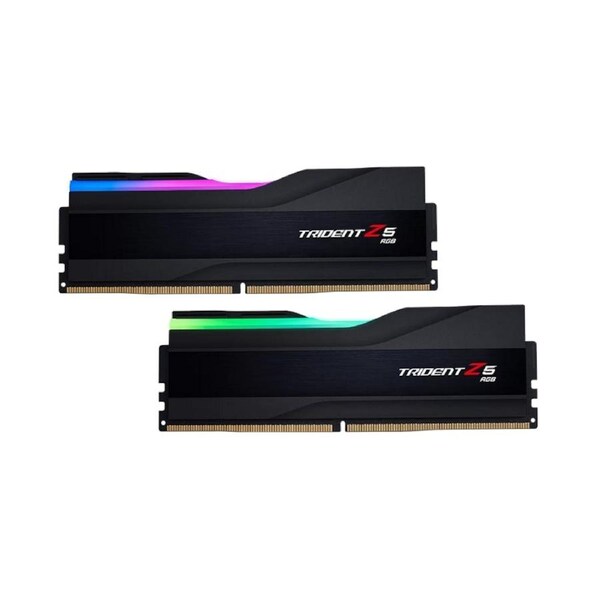 [F5-6000J3636F32GX2-TZ5RK] G.Skill Trident Z5 RGB 64GB(2X32GB) DDR5 6000Mhz Dual Module CL36 Memory Black