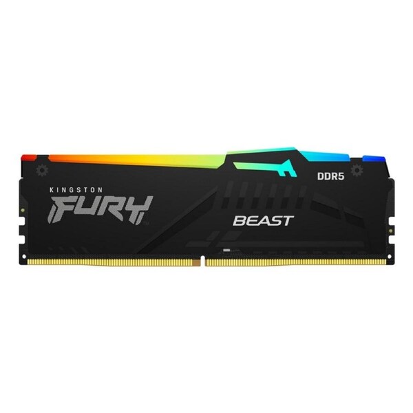 [KF560C36BBEAK2-64] Kingston FURY Beast RGB AMD Expo DDR5 64GB(2X32GB) DDR5 6000Mhz CL36 Memory Black