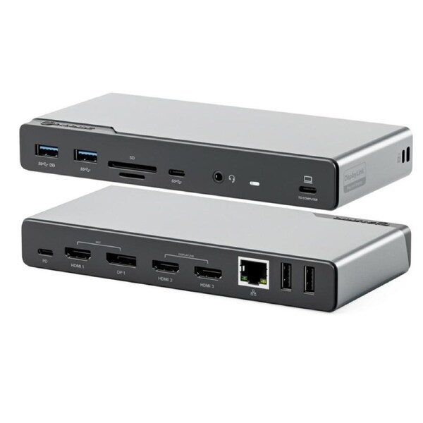 [DUCDV4] Alogic DV4 Universal Quad Display Docking Station, Plug And Play, Up to 85W DP