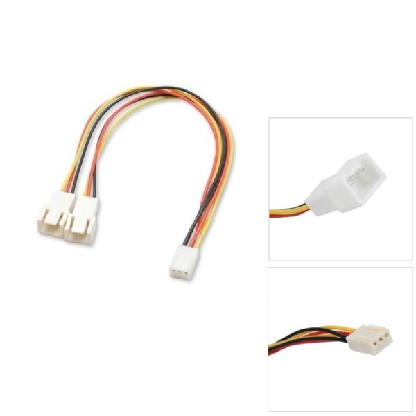 [AT-FAN-3PIN] Astrotek Fan Power Cable 20cm - 2x3pin Male to 3 pins Female For Computer Case