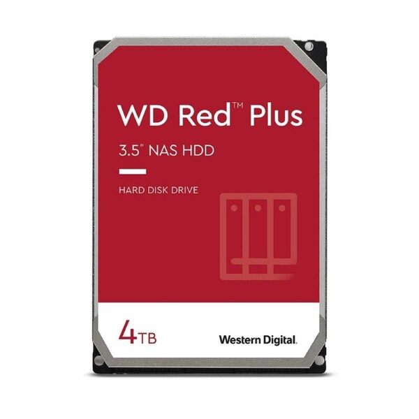 [WD40EFPX] Western Digital Red Plus 4TB 3.5" NAS Hard Drive, 5400 RPM, CMR, 256MB Cache