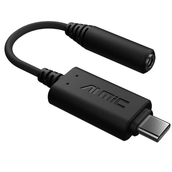 [ASUS AI NC MIC ADAPTER/USB-A-S] Asus AI Noise-Cancelling Mic Adapter USB-C 3.0mm, Enhance Micro Performance