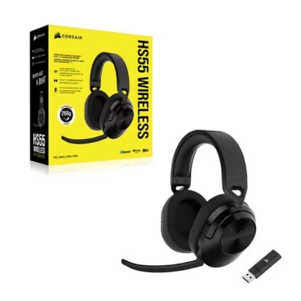 [CA-9011280-AP] Corsair HS55 Wireless & Bluetooth Carbon, 7.1 Dolby, PS5, Switch. Mobile