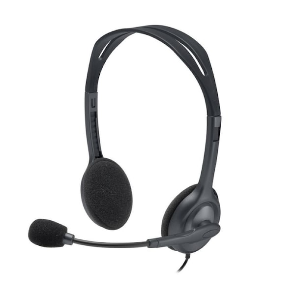 [981-000612] Logitech H111 Strereo Headset Single 3.5mm Jack Cable length: 7.71 ft 2.35 m