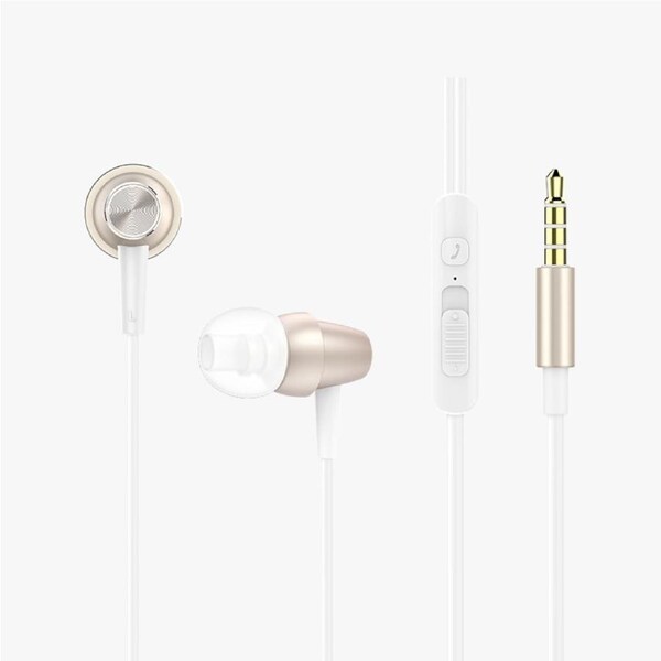 [HX-Y02] Xipin Gold In-Ear Earphones with Microphone and Volume Control Youthful Series