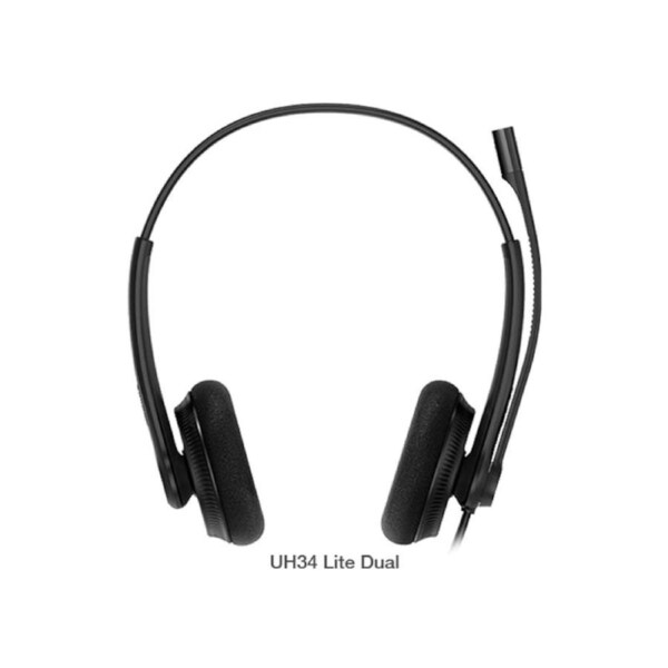 [TEAMS-UH34L-D] Yealink UH34 Lite Dual Ear Wideband Noise Cancelling Microphone USB Connection