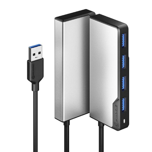 [UAFUUA-SGR] Alogic 4 Port USB Hub Fusion Swift 4-in-1 Hub USB-A Space Grey