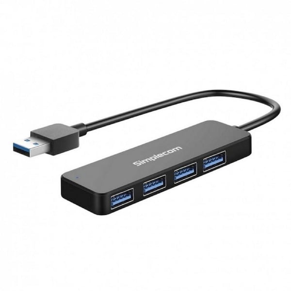 [CH342] Simplecom USB 3.0 USB 3.2 Gen 1 SuperSpeed 4 Port Hub for PC Laptop