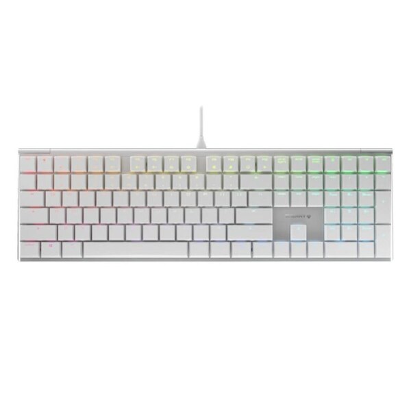 [G8A-25000LYAEU-1] Cherry MX 10.0 RGB Mechanical Gaming Keyboard Silver/White, MX Low Profile Red