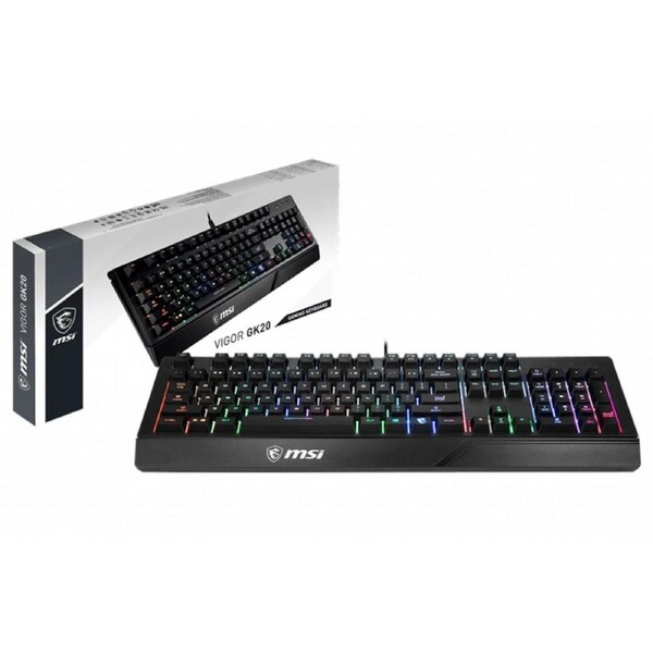 [VIGOR GK20] MSI RGB Gaming Keyboard Ergonomic Designed Keycaps Anti-Ghosting