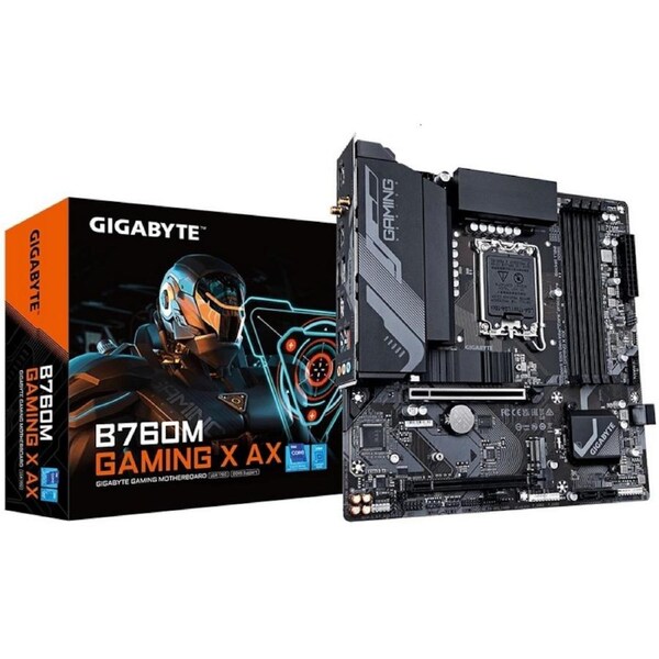 [B760M GAMING X AX] Gigabyte Intel LGA 1700 m-ATX Motherboard, DDR5, M.2, USB 3.2