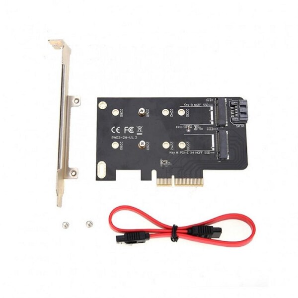 [EC412] Simplecom Dual M.2 B Key and M Key to PCI-E x4 and SATA 6G Expansion Card