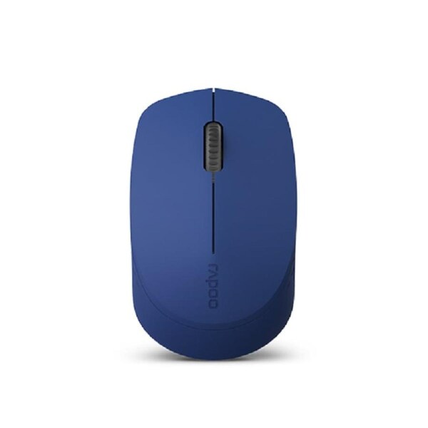 [M100-Blue] Rapoo M100 2.4GHz & Bluetooth 3 / 4 Quiet Click Wireless Mouse Blue - 1300dpi
