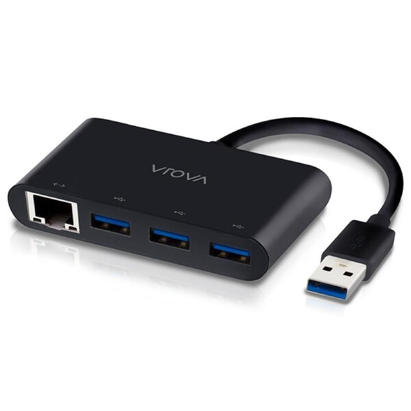 [U33HGHEDF] Alogic USB 3.0 3 Port Hub and Gigabit Ethernet Adapter Plug & Play Vrova Series