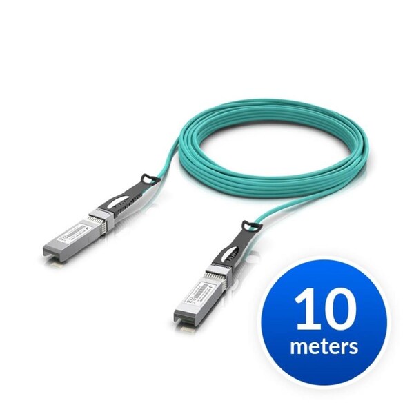 [UACC-AOC-SFP10-10M] Ubiquiti 10 Gbps Long-Range Direct Attach Cable, 10m Length, Long-range SFP+