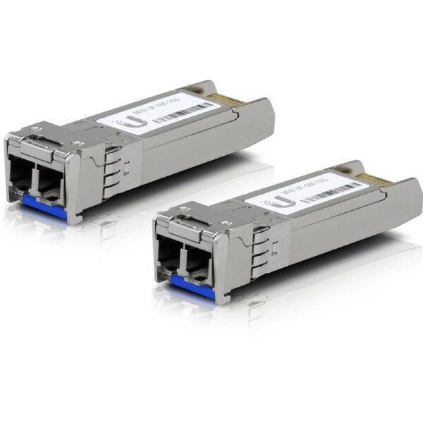 [UACC-OM-SM-10G-D-2] Ubiquiti UFiber SFP+ Single-Mode Fiber Module, 10 Gbps, 10km Distance, 2-pack