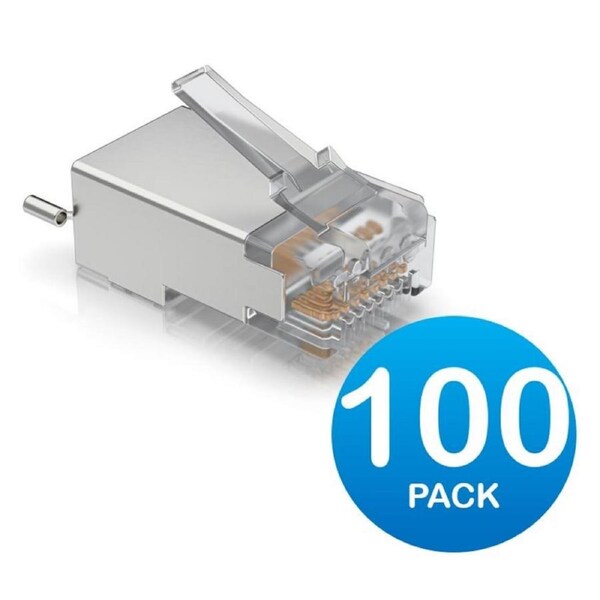 [UISP-CONNECTOR-SHD] Ubiquiti UISP Surge Protection Connector SHD, 100 Pack Sheilded Cable RJ45