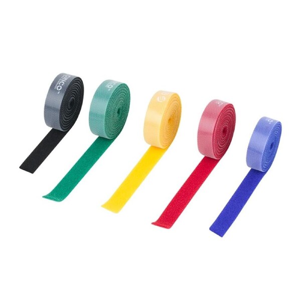[CBT-5S] Orico 5x 1m Reusable Wire Ties Magic Tape Cable/Cord Organizer/Management Straps