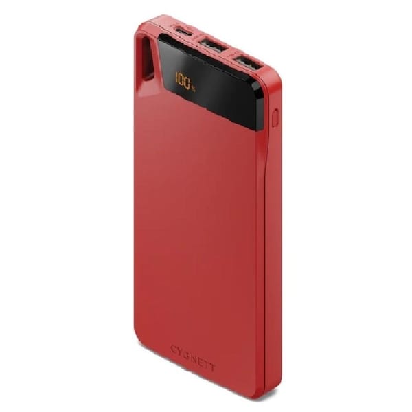 [CY4749PBCHE] Cygnett ChargeUp Boost 4th Gen 10000mAh Triple Port Power Bank - Red