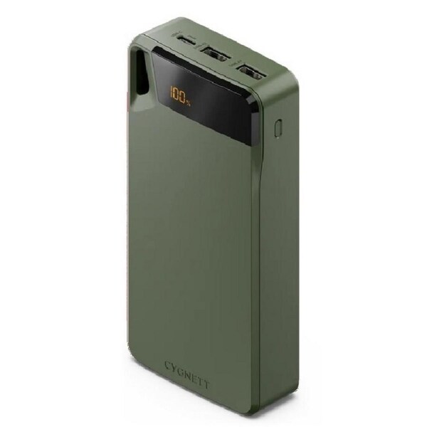 [CY4750PBCHE] Cygnett ChargeUp Boost 4th Gen 20000mAh Triple Port Digital Power Bank - Green