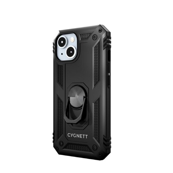 [CY4632CPSPC] Cygnett Apple iPhone 15 6.1" Rugged Case Black Integrated kickstand, Secure
