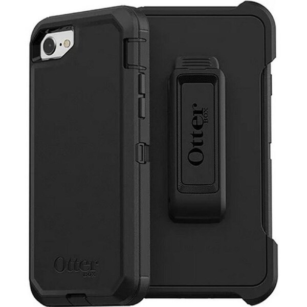 [77-56603] OtterBox Apple iPhone SE(3rd & 2nd gen) and iPhone 8/7 Defender Case - Black