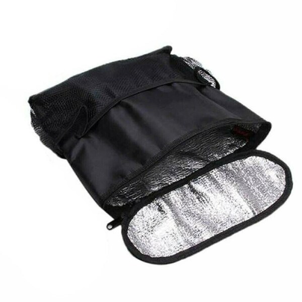 2PCS Vehicle Seat Back Organiser Insulated Storage Bag with Mesh Pockets for Travel