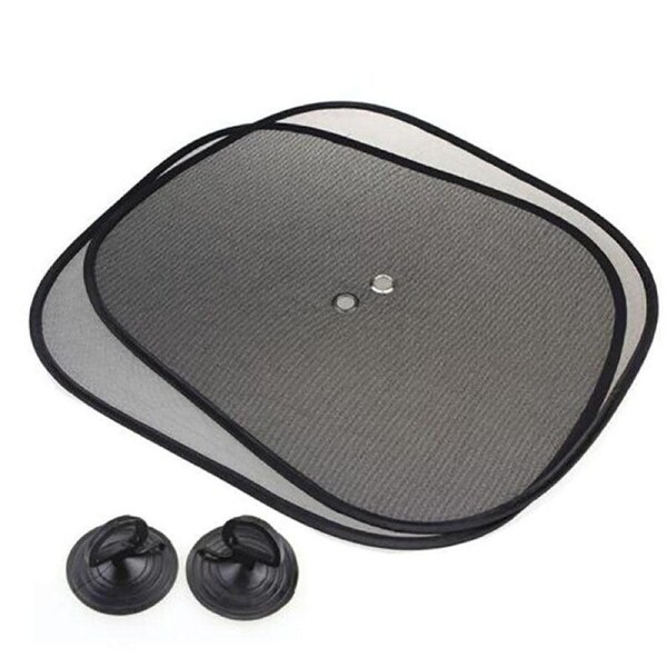 2PCS Car Window Sun Shade Mesh Visor for Rear Side Window UV Protection 44×36cm