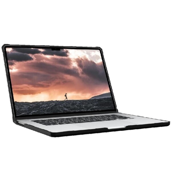 [134414114340] UAG Plyo Apple MacBook Air 15" M2/M2 Case Ice/Black DROP+ Military Standard