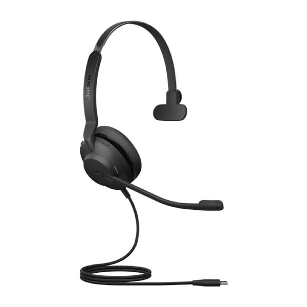 [23189-899-879] Jabra Evolve2 30 SE Wired USB-C MS Mono Headset, Lightweight & Durable, Noise