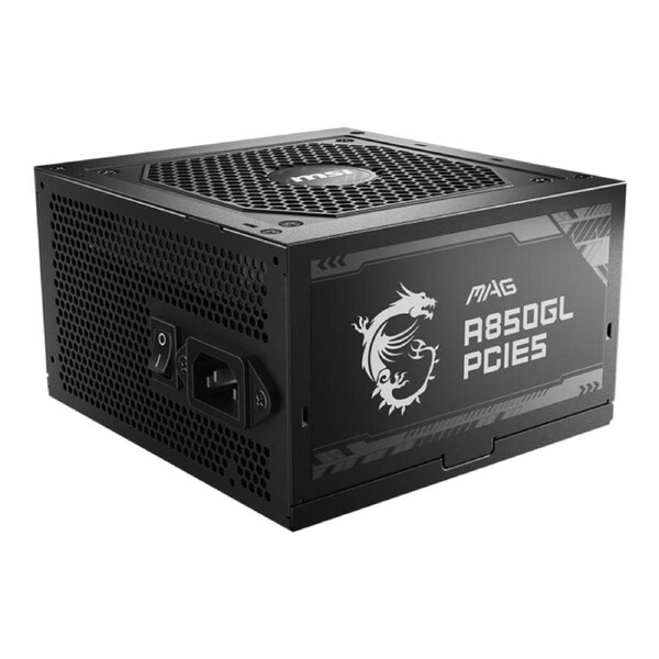 [MAG A850GL PCIE5] MSI 850W Modular Power Supply, Overflow With Power, 80+ Gold