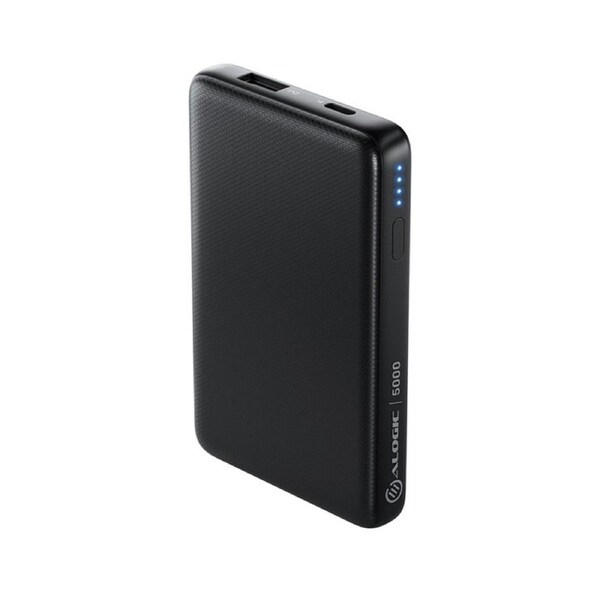 [RA05BK] Alogic 5000mAh Rapid Power Bank 1 x USB-A 5V/ 2.4A 12W USB-C Power Delivery