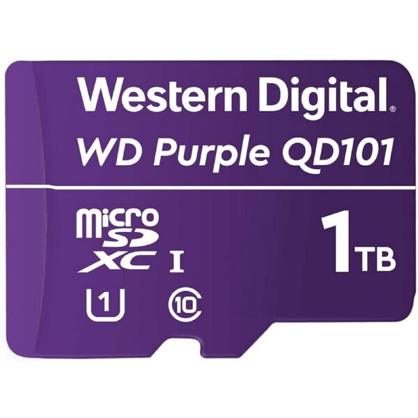 [WDD100T1P0C] Western Digital Purple 1TB MicroSDXC Card Surveillance Camera Micro SD Card