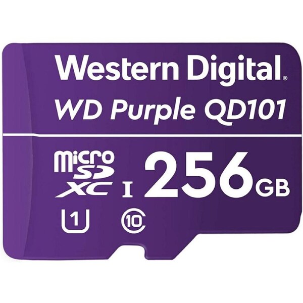 [WDD256G1P0C] Western Digital Purple 256GB MicroSDXC Card Surveillance Camera Micro SD Card