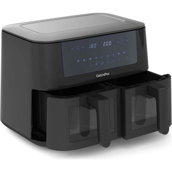 GreenPan Bistro 2 Baskets Electric Airfryer Home Benchtop Kitchen Cookware