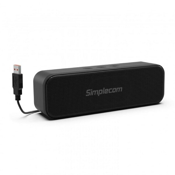 [UM228] Simplecom Portable USB Stereo Soundbar Speaker Plug and Play with Volume