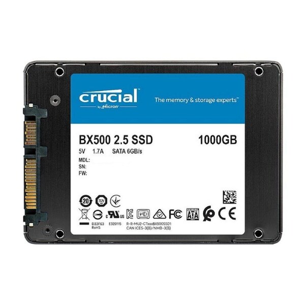 [CT1000BX500SSD1] Crucial BX500 1TB 3D NAND SATA 2.5-inch SSD 540 MB/s Intenal Solid State Drive